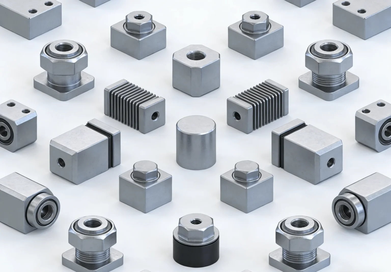 Precision electronic hardware components for industrial manufacturing applications