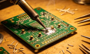 What is the appropriate temperature control for PCB soldering?