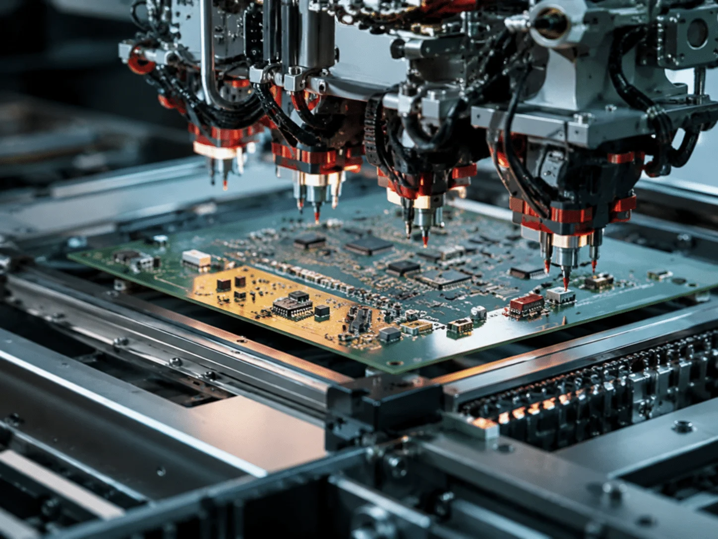 Automated PCB drilling and routing machine for circuit board manufacturing