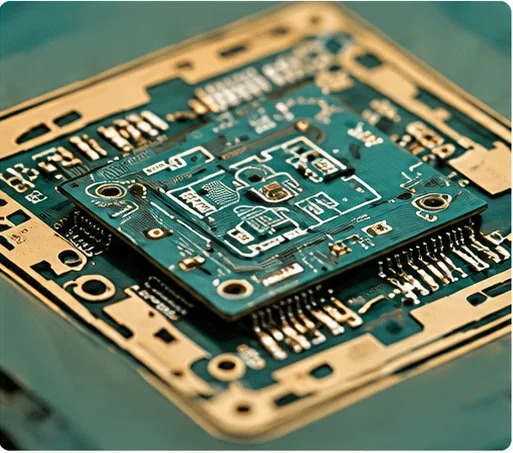 Printed circuit board with electronic components for PCB fabrication service