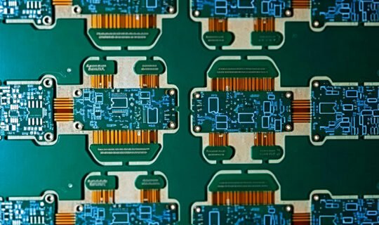 Rigid-Flex PCB with FR4 Stiffeners and Hard Gold Plating (6-Layer Custom)