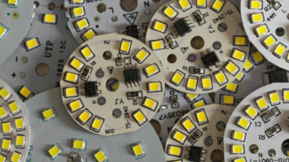 Custom Double-Sided Aluminum PCB Design for LED Lights