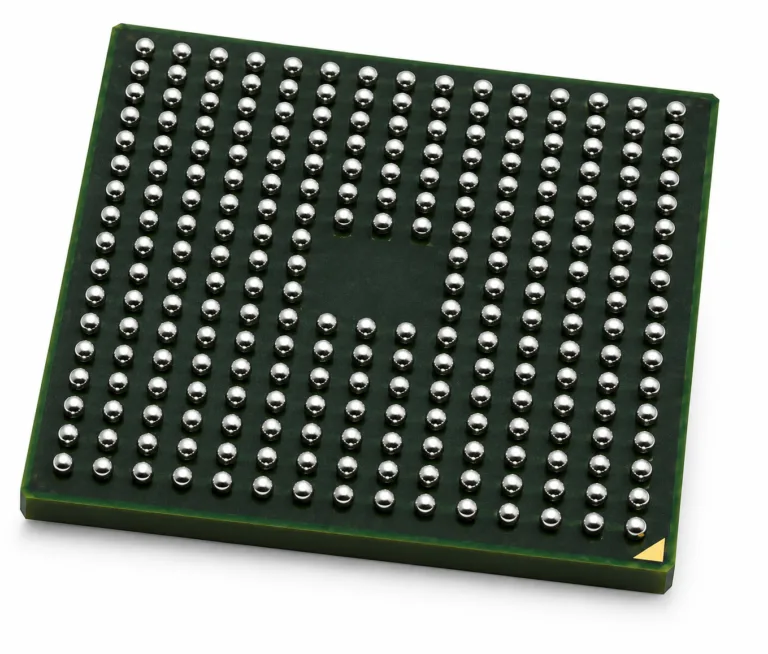 BGA package with dense solder ball array for PCB assembly