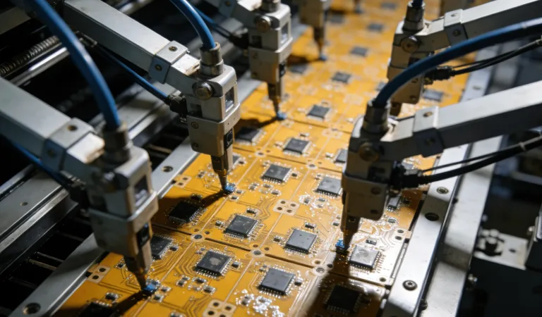 Automated PCB manufacturing and assembly process for electronic products
